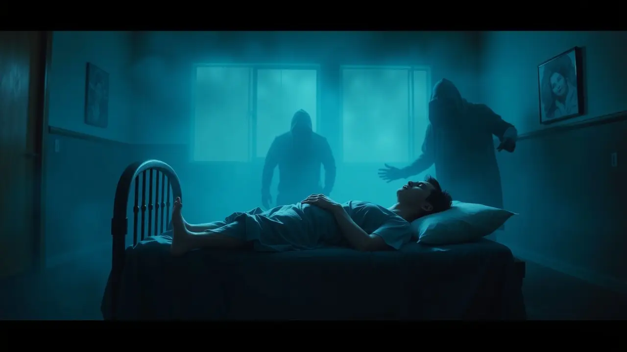 Sonhar com Pulação: Descubra o Significado e as Interpretações! Pesadelo de pulação: figura sombria e paralisia.