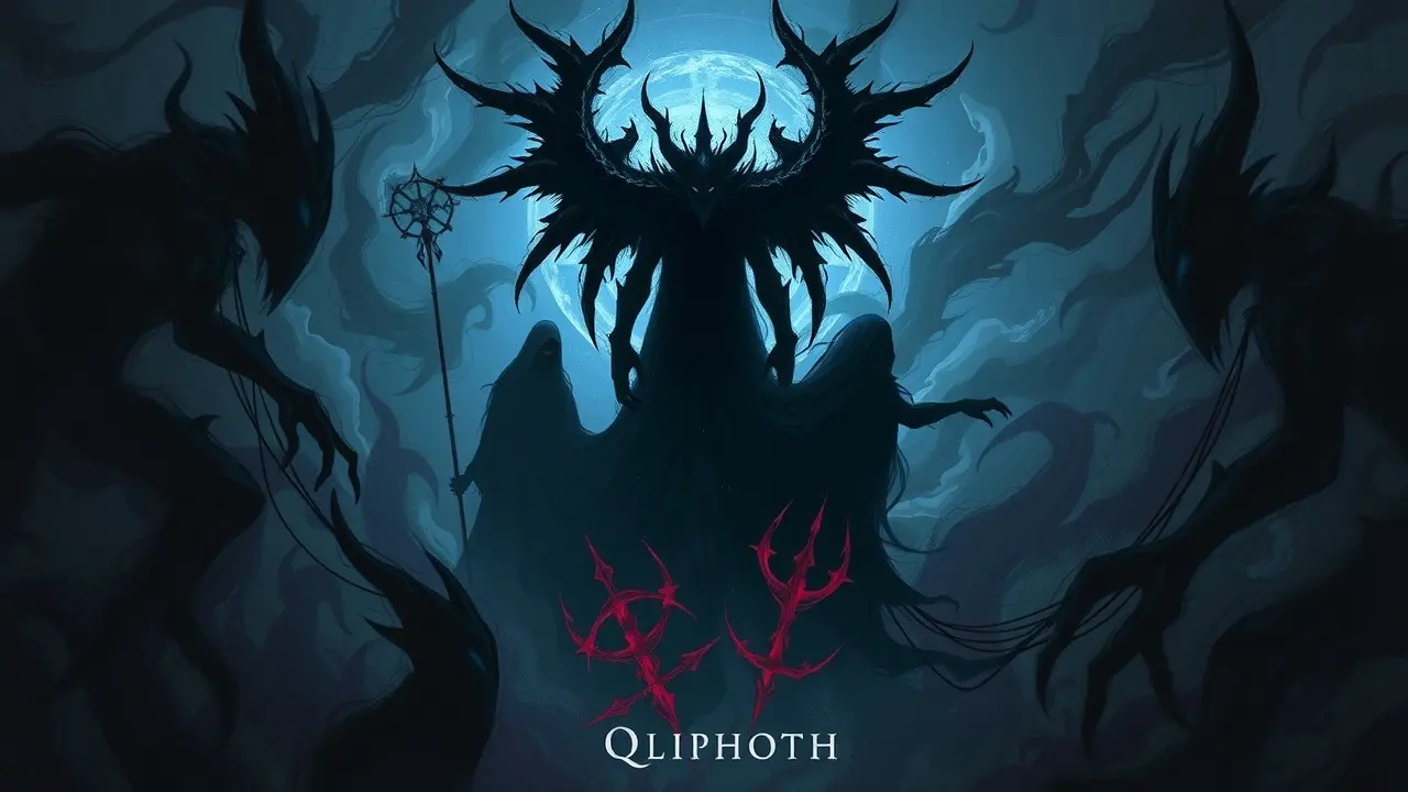 Sonhar com Qliphoth: Desvende os Mistérios do Subconsciente Representação sombria e etérea das Qliphoth