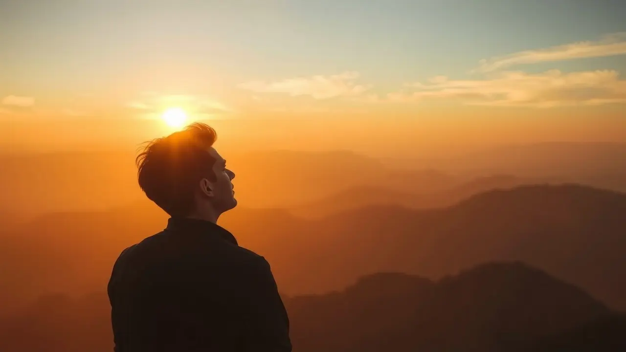 Significado de Sonhar com Querer: Desvendando Seus Desejos Ocultos Pessoa olhando para o horizonte, simbolizando ambição