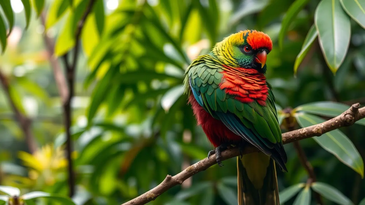 Sonhar com Quetzal: Descubra o Significado e as Mensagens Ocultas Quetzal colorido na floresta.