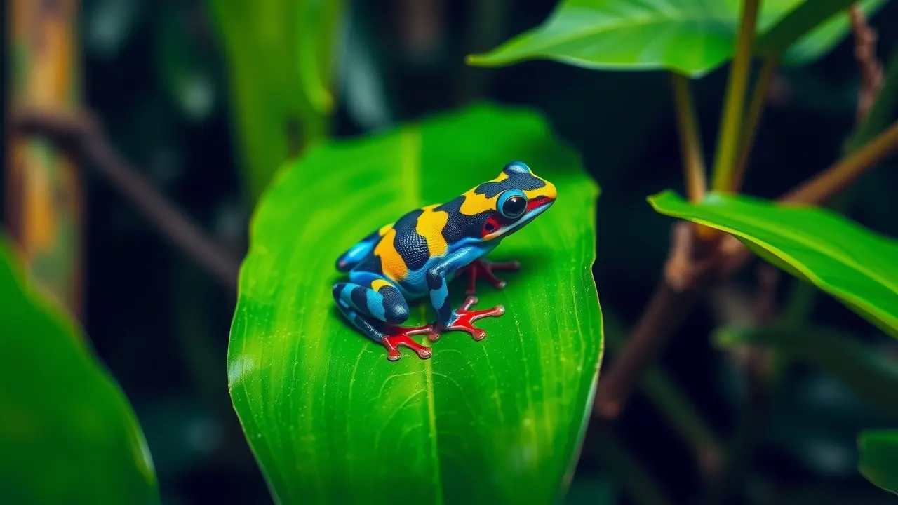 Sonhar com Rã: Descubra os Significados e Interpretações! Rã colorida na floresta
