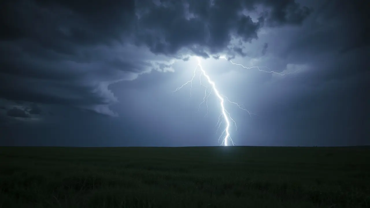 Significado de Sonhar com Raio Branco: Um Guia Completo Raio branco cortando o céu em sonho.