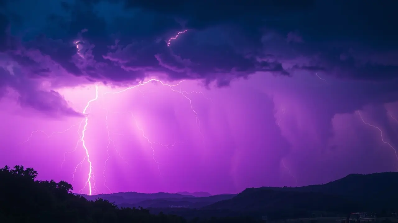 Sonhar com Raio Violeta: Desvende os Significados Espirituais e Transformadores Raio violeta no céu