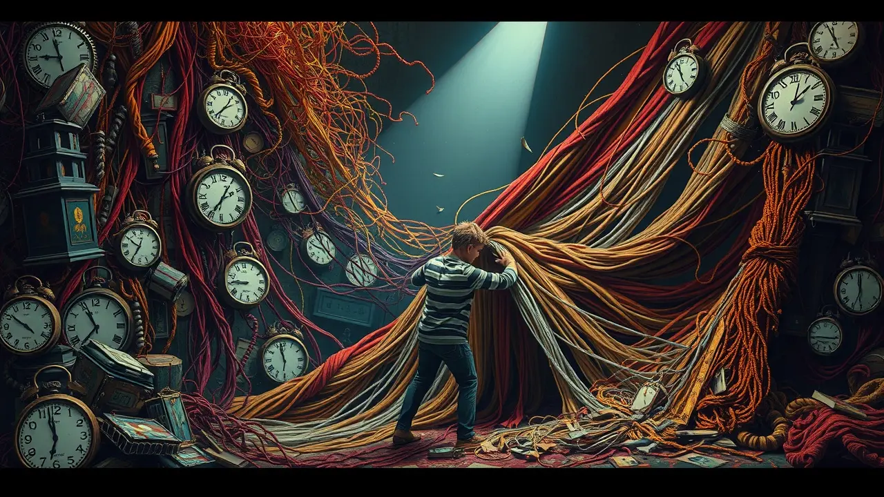 Sonho com pessoa rasgando tapeçaria.