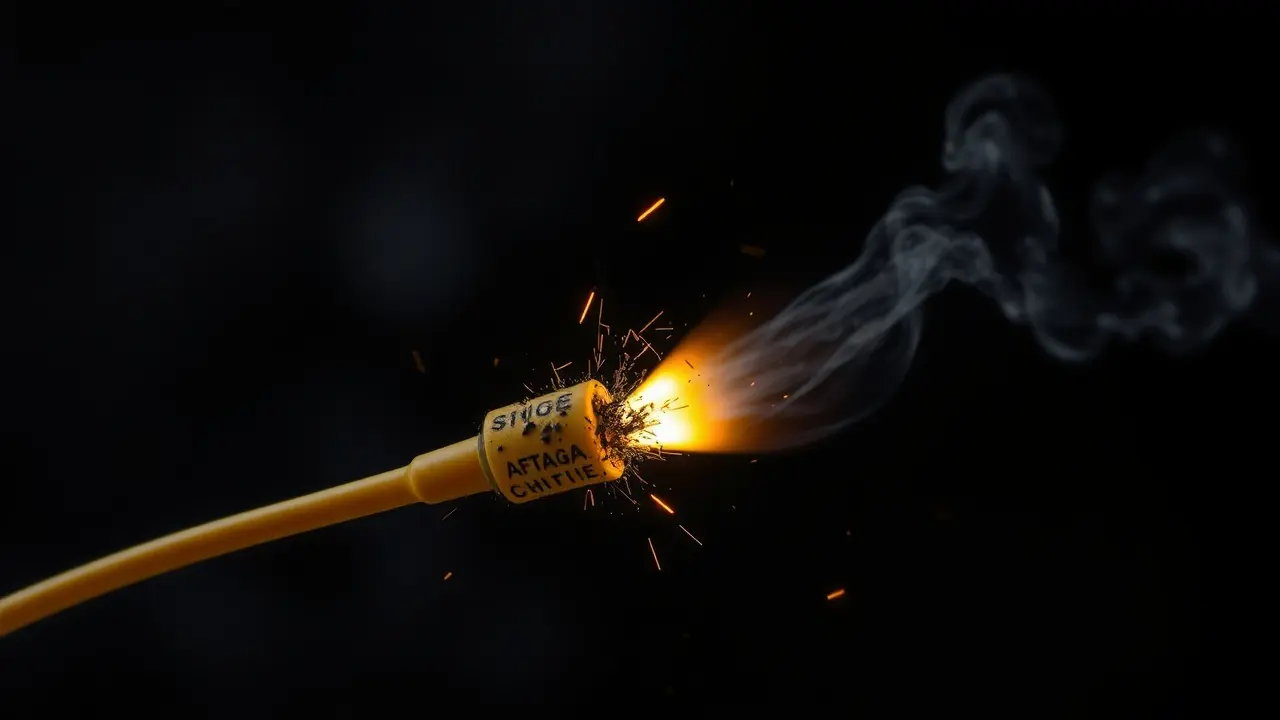 Sonhar com Rastro de Pólvora: Descubra o Significado Rastilho de pólvora aceso.