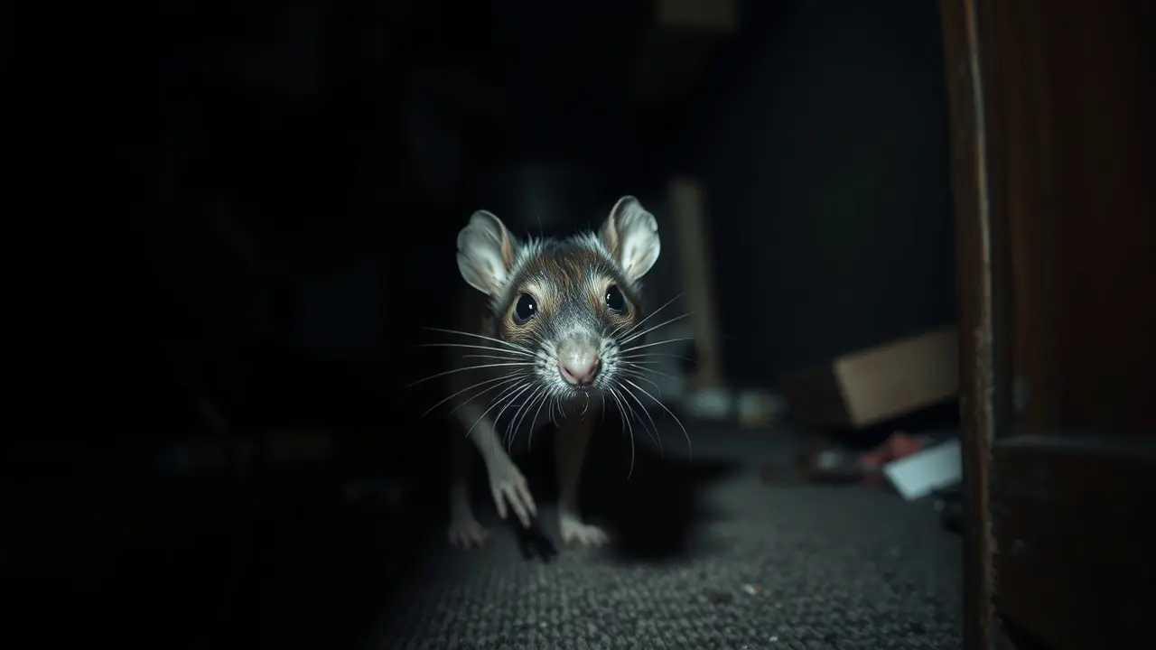 Sonhar com Ratazana: Descubra o Significado e as Interpretações! Ratazana saindo de um canto escuro.