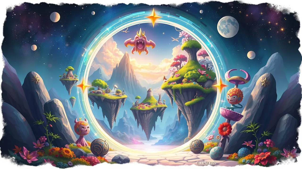 Sonhar com Realidade Paralela: Desvende os Significados Ocultos Portal brilhante para uma realidade paralela exuberante