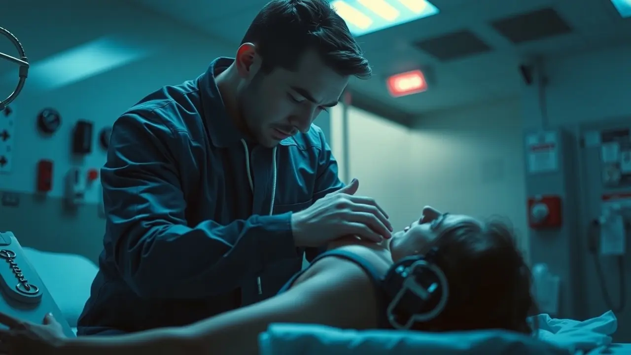 Sonhar com Reanimação: Descubra o Significado e as Mensagens Ocultas Reanimação em cena dramática, simbolizando esperança e recuperação.