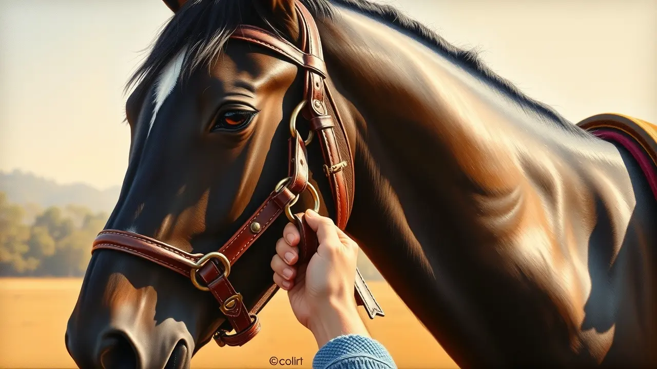 Sonhar com Rédea: Descubra os Significados Ocultos Mão segurando rédeas de cavalo preto