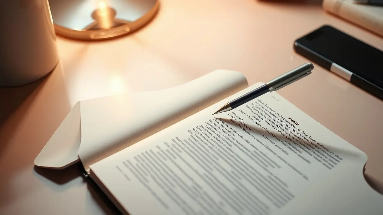 Sonhar com Reescrita: Descubra o Significado Oculto! Caderno com texto sendo reescrito à caneta.