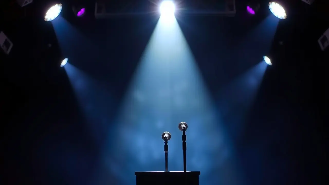 Sonhar com Refletor: Descubra o Significado e as Mensagens Ocultas Sonho com refletor iluminando microfone