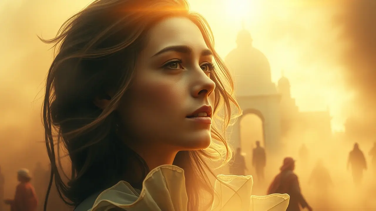 Sonhar com Regressão a Vidas Passadas: Desvende os Mistérios do Seu Inconsciente Pessoa em transe, revivendo memórias em sonho.