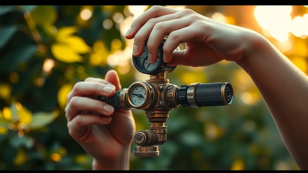 Sonhar com Regulador: Descubra o Significado e as Mensagens Ocultas Pessoa ajustando um regulador de pressão