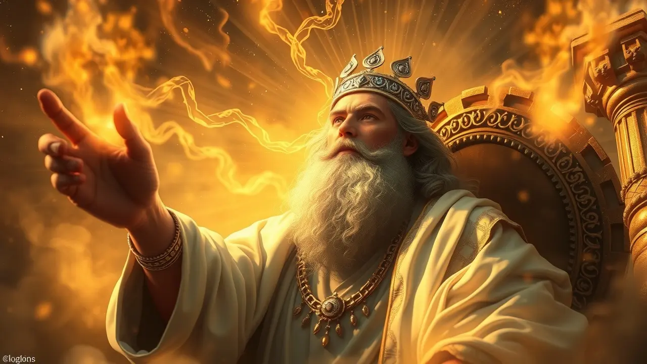 Sonhar com Rei Salomão: Decifre os Significados e Simbolismos Ilustração onírica do Rei Salomão.