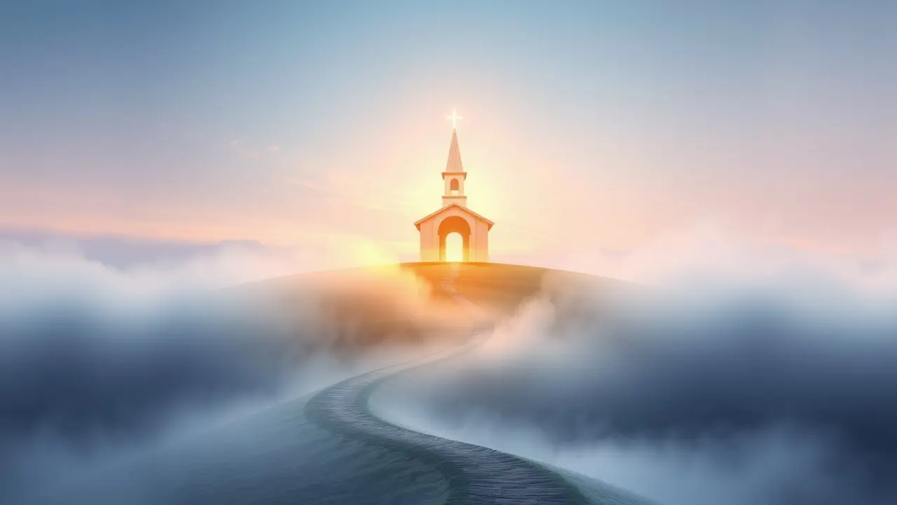 Sonhar com Religião: Descubra os Significados e Interpretações Igreja iluminada em sonho, simbolizando fé.