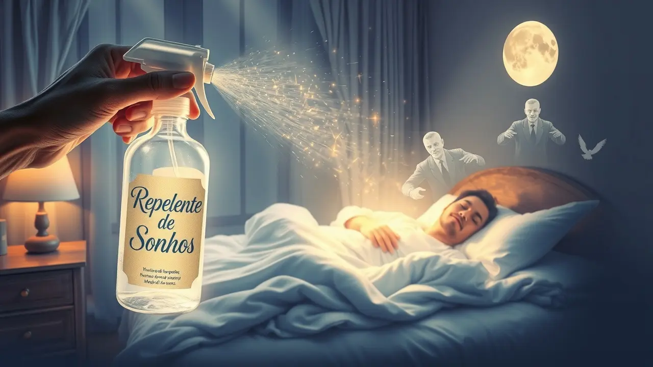 Sonhar com Repelente: Descubra o Significado Oculto Mãos protegendo pessoa adormecida com repelente de sonhos.