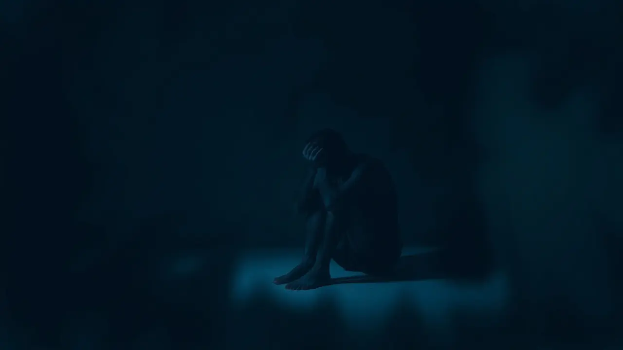 Sonhar com Repentização: Descubra o Significado e as Mensagens Ocultas Pessoa refletindo em solidão, sentindo arrependimento.