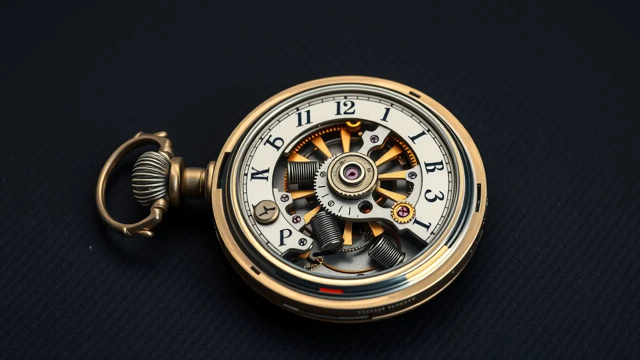 Réplica de relógio de bolso antigo