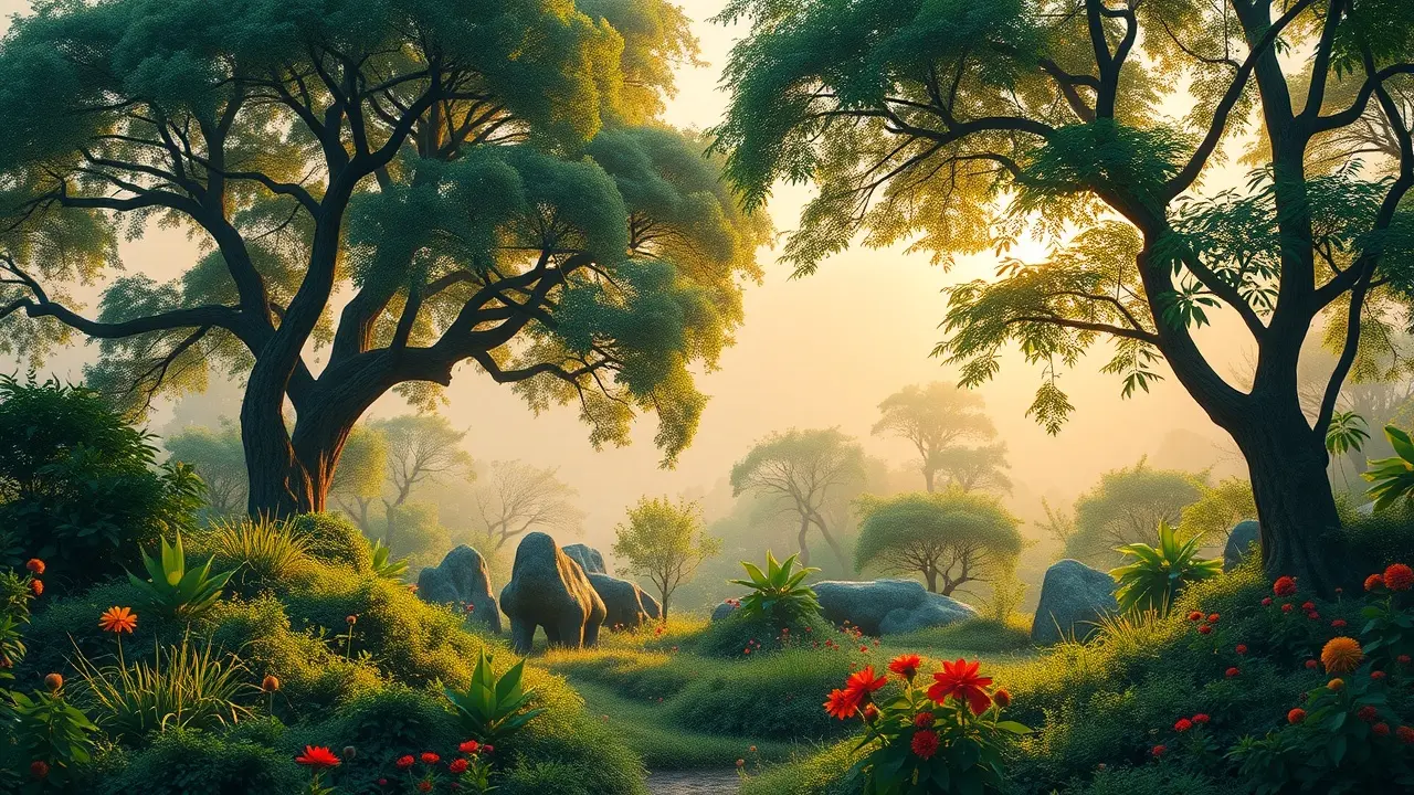 Significado de Sonhar com Reserva Natural: Desvendando a Mensagem Oculta Reserva natural exuberante em sonho.