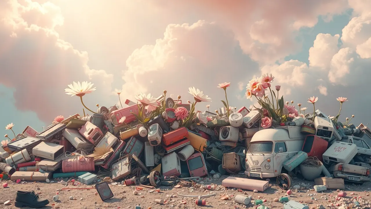 Significado de Sonhar com Resíduo: Interpretações e Reflexões Transformação de resíduos em flores, sonho de renovação