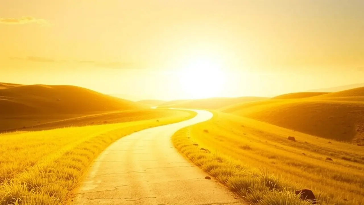 Caminho iluminado simbolizando resolução.