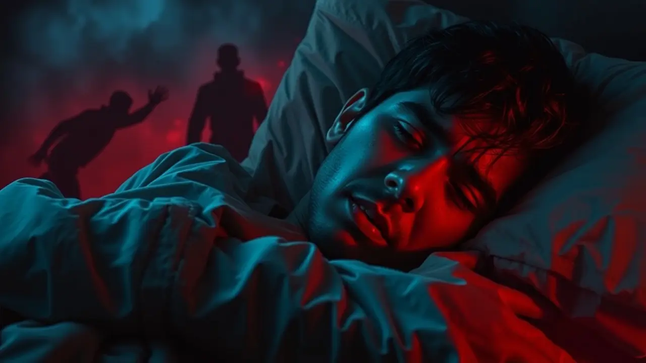 Pessoa tendo um pesadelo com retaliação.