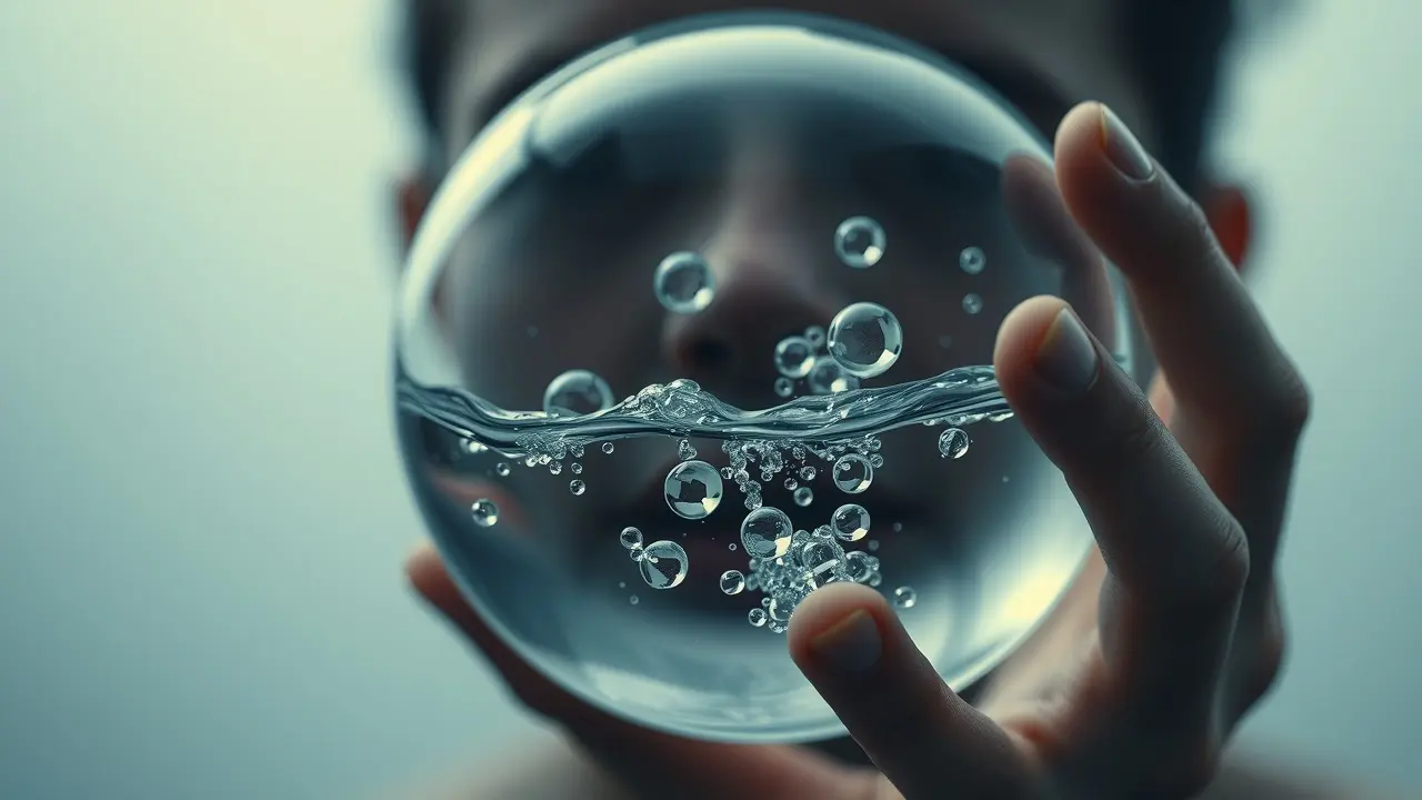 Sonhar com Retenção: Descubra os Significados e Interpretações Sonho com retenção: esfera de água e bloqueio emocional.