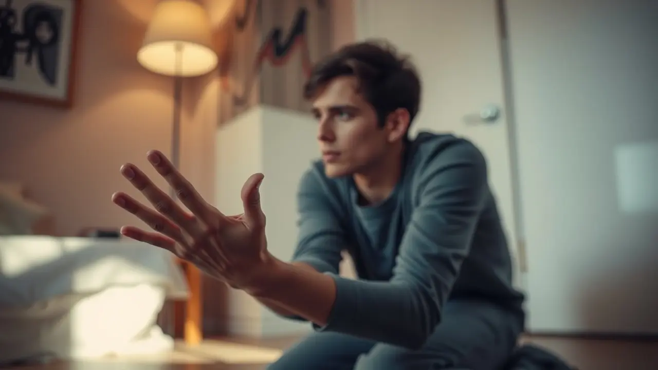 Pessoa se retratando com sinceridade.