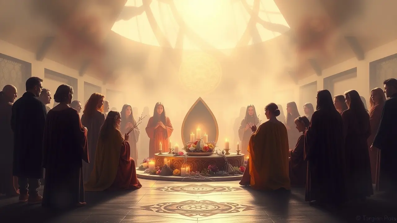 Sonho com ritual: Busca por transformação.