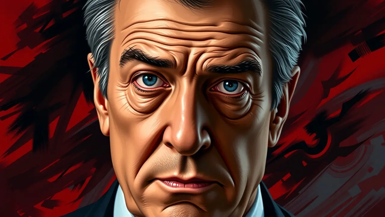 Sonhar com Robert De Niro: Descubra o Significado Oculto Robert De Niro em pintura digital expressiva.