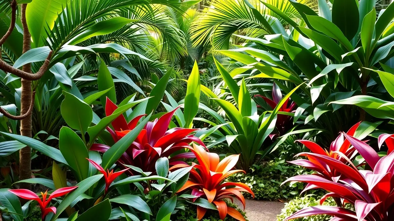 Jardim exuberante inspirado em Roberto Burle Marx