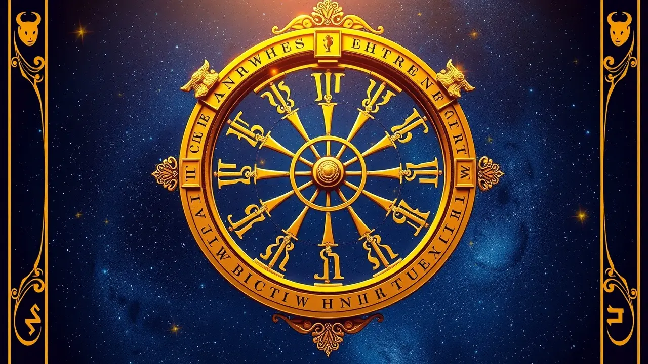 Sonhar com Roda da Fortuna: Decifre os Símbolos e o Destino Ilustração da carta de Tarot Roda da Fortuna.