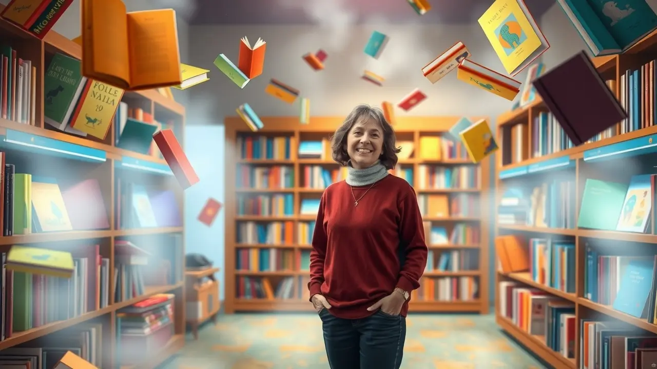 Sonho com Ruth Rocha em biblioteca infantil