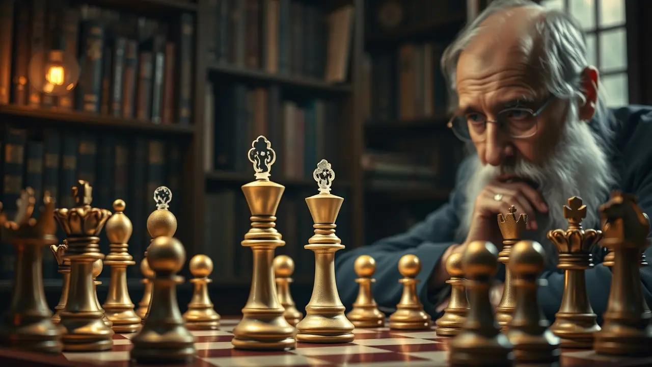 Jogo de xadrez simbolizando sagacidade