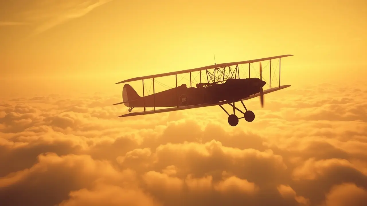 Santos Dumont sonhando com o 14-Bis