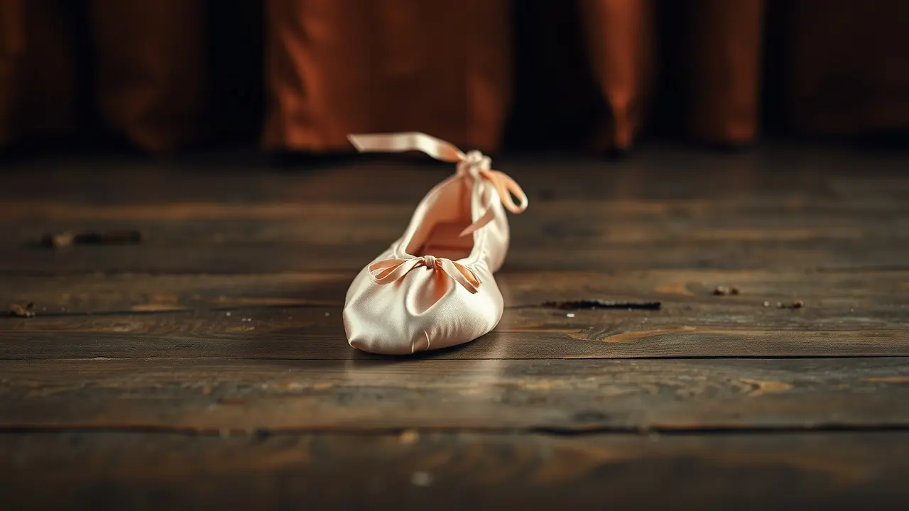 Sonhar com Sapatilha: Descubra os Significados e Interpretações Sapatilha de balé rosa sobre palco de madeira