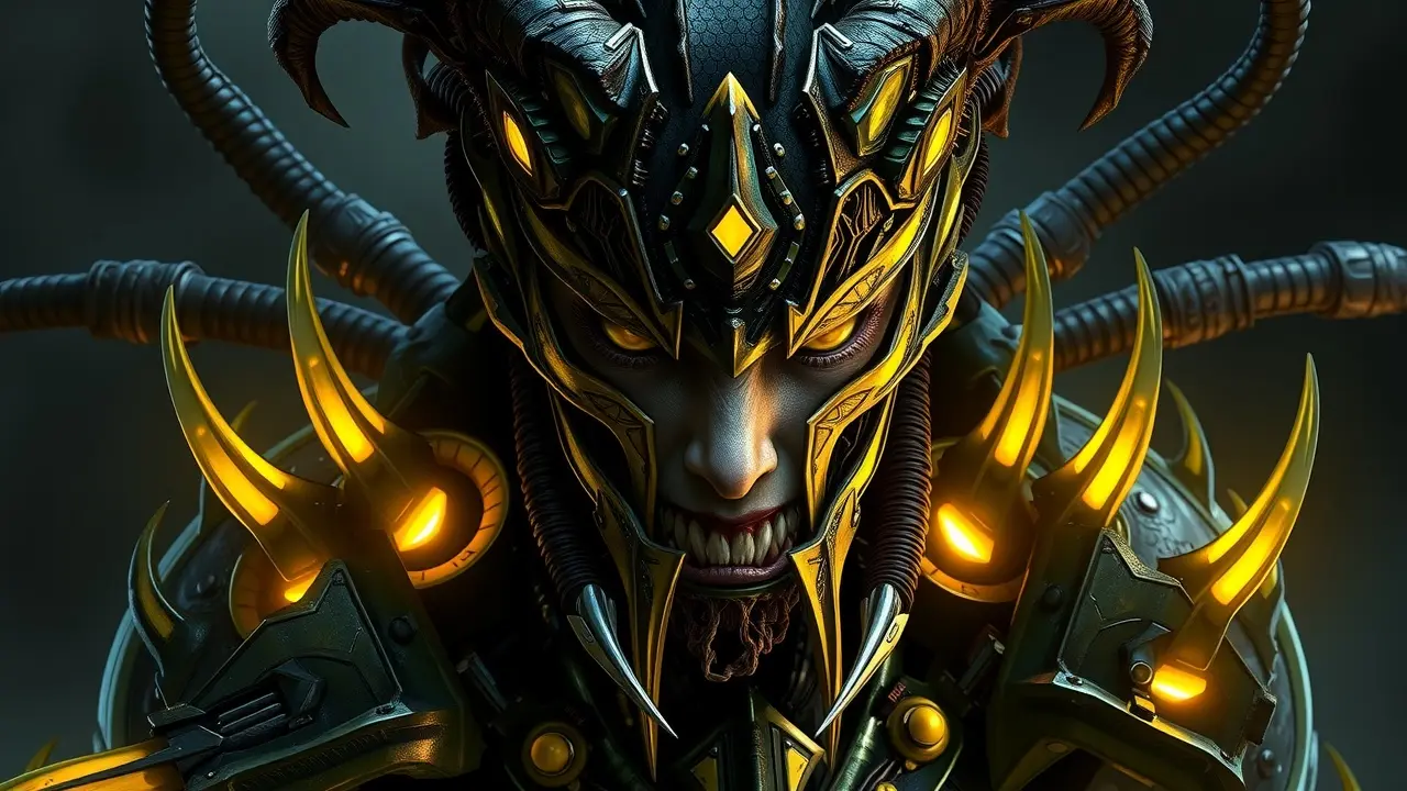 Sarah Kerrigan, a Rainha das Lâminas, em uma representação imponente.