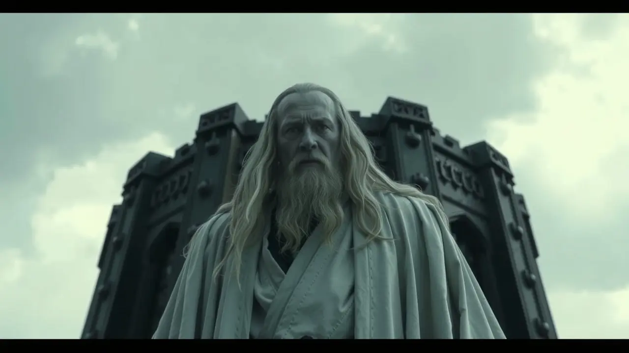 Significado de Sonhar com Saruman: Revelações e Advertências Saruman imponente em Isengard