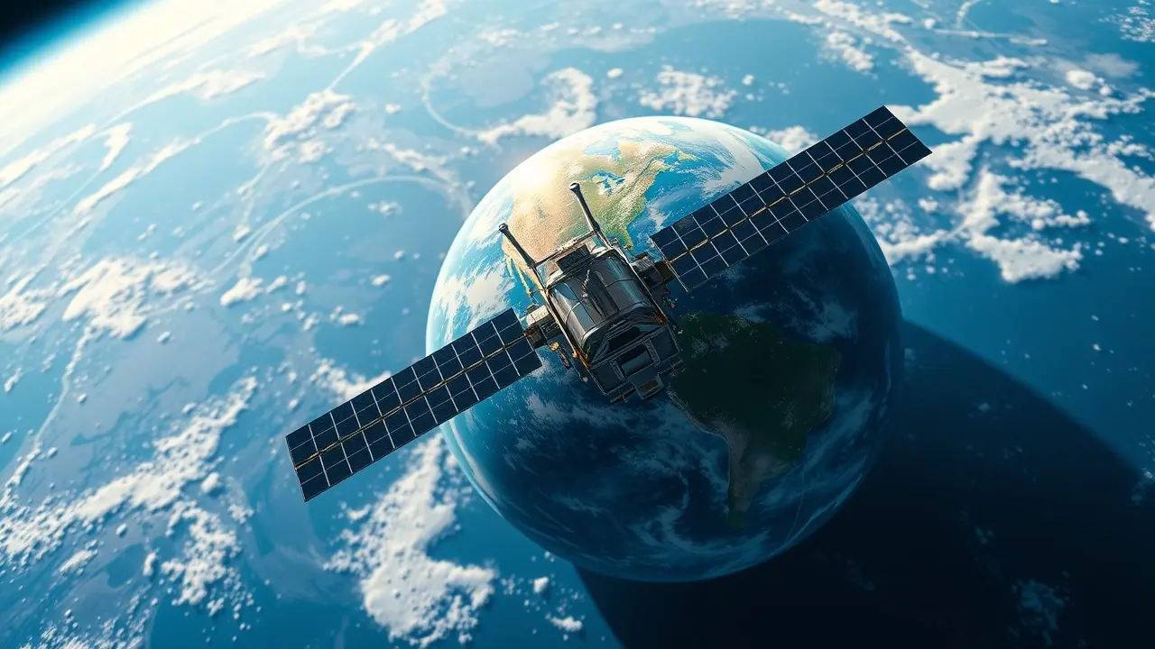 Sonhar com Satélite: Descubra os Significados e Interpretações Imagem de um satélite orbitando a Terra