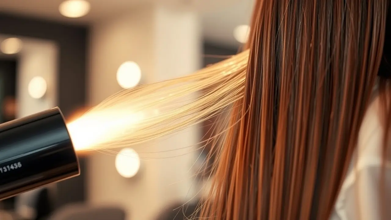 Secador de cabelo brilhante