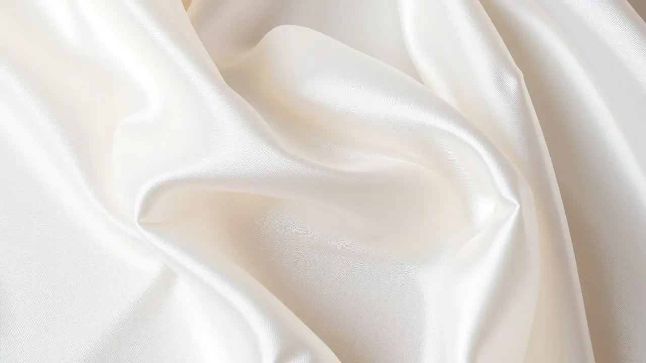 Sonhar com Seda: Descubra os Significados Ocultos e Simbolismos Tecido de seda branco brilhante.
