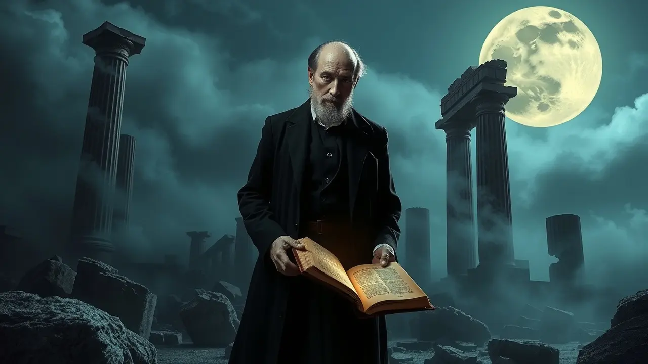 Sonho com o poeta Seferis em ruínas antigas.