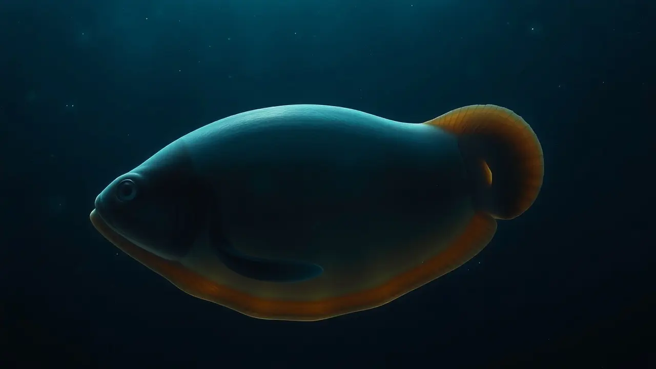 Significado de Sonhar com Sépia: Desvendando os Mistérios do Subconsciente Sépia nadando em oceano profundo