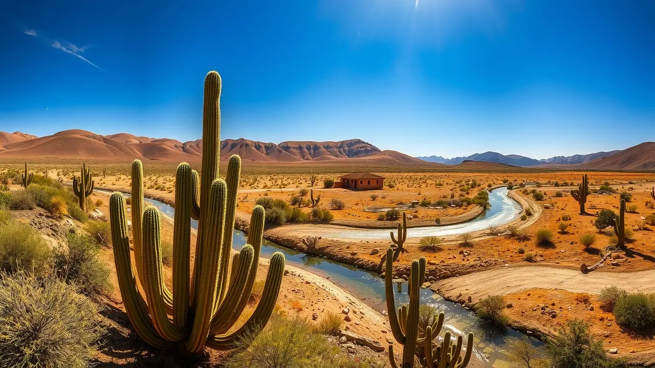 Sonhar com Sertão: Descubra o Significado e as Mensagens Ocultas Paisagem do sertão com vegetação seca.