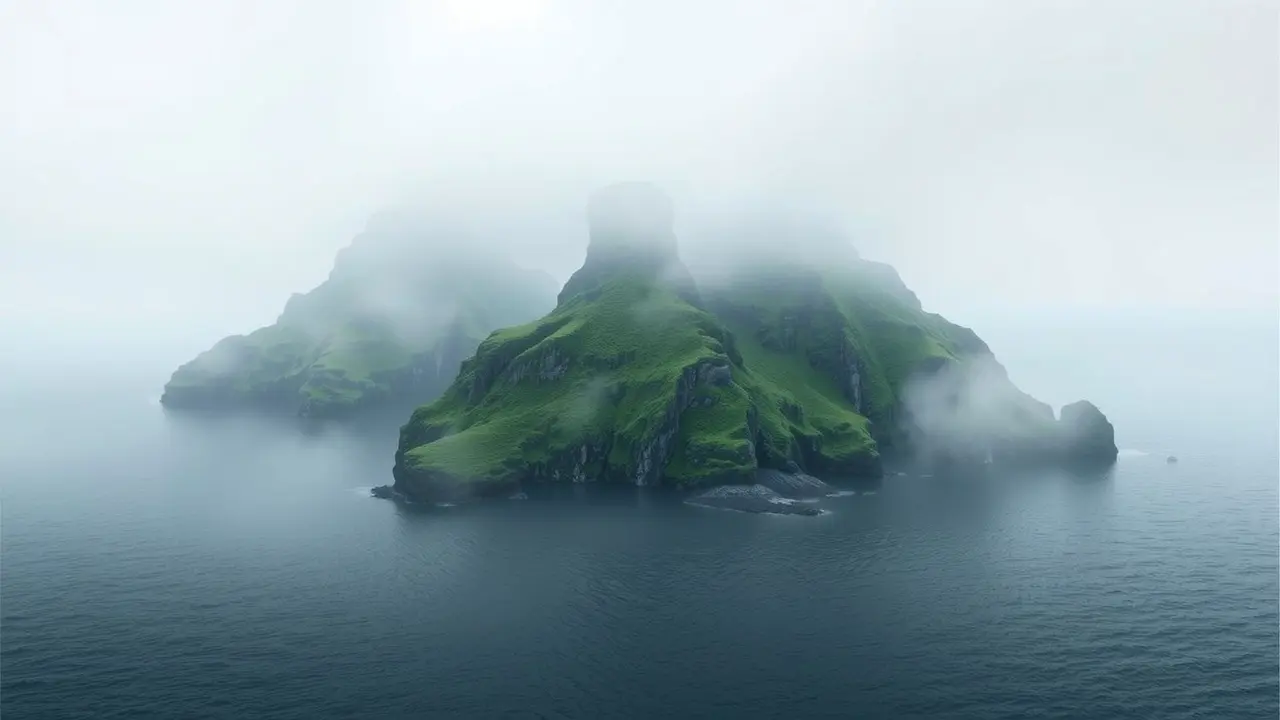 Ilha misteriosa em sonho