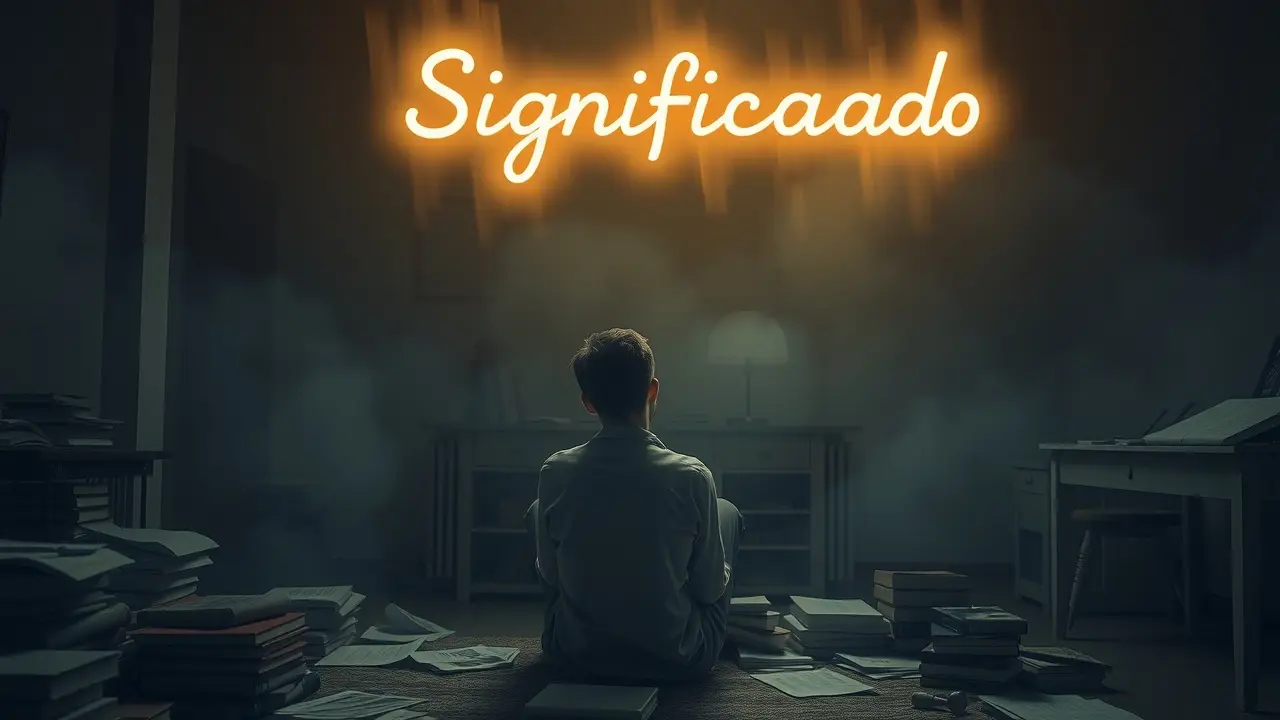 Pessoa refletindo sobre o significado da vida em um sonho.