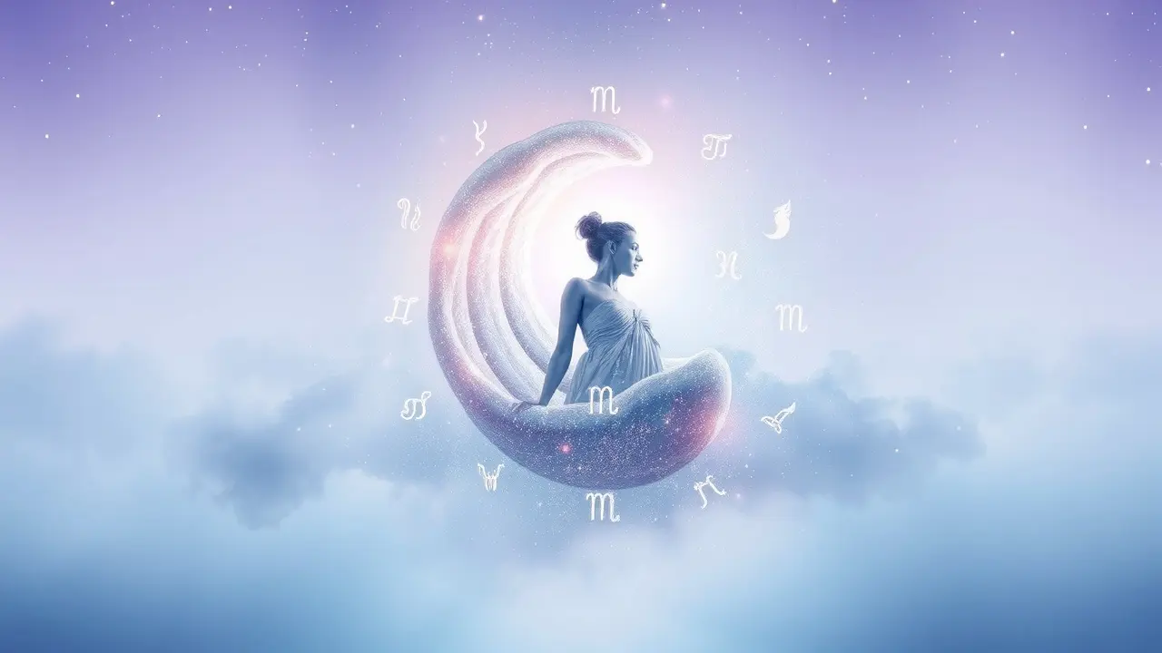 Significado de Sonhar com Signos Ascendentes: Uma Jornada de Autoconhecimento Ilustração onírica de autodescoberta com signos ascendentes.