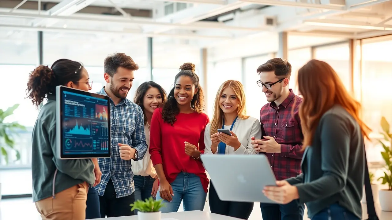 Sonhar com Sinergia: Descubra o Significado e a Interpretação Pessoas trabalhando em equipe com sinergia.