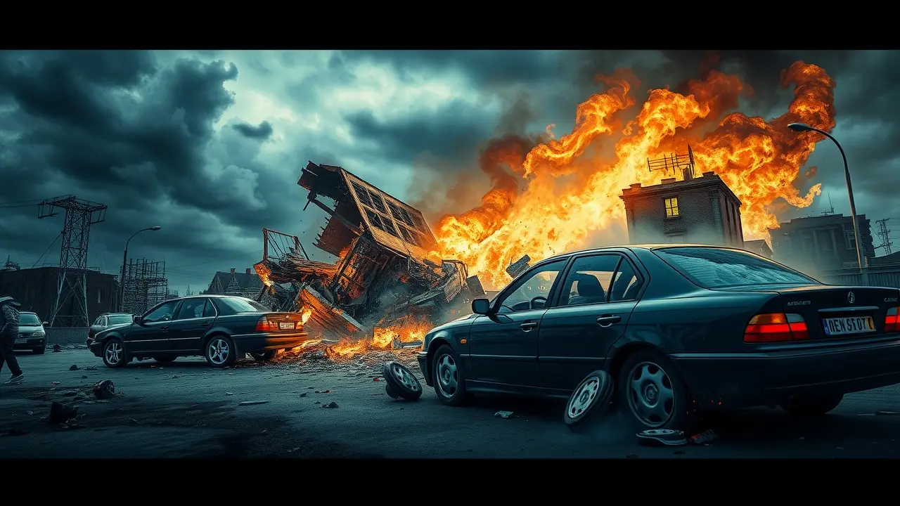 Sonhar com Sinistro: Descubra os Significados Ocultos Sonho caótico com sinistro representando incerteza.