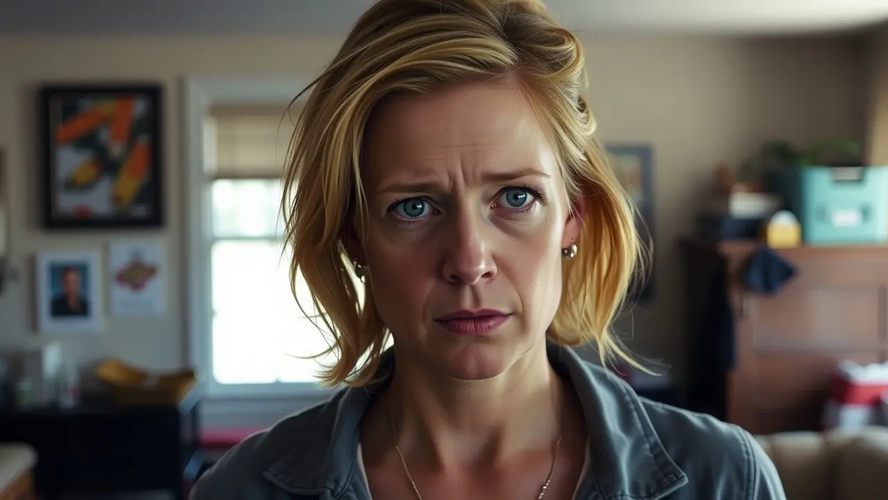 Sonhar com Skyler White: Desvende os Significados Ocultos! Mulher preocupada, Skyler White.